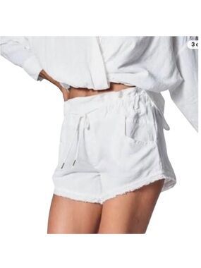 Young Fabulous & Broke NWT Izzy linen blend white high waist short extra small